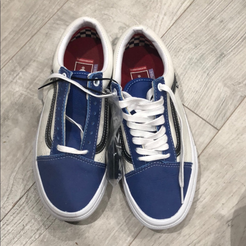 Red and White Sneakers